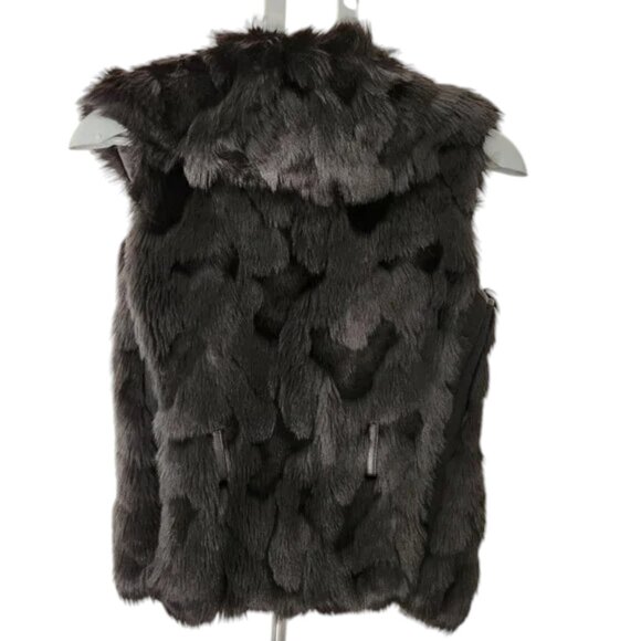 Bebe Fur Vest Size Small - Picture 3 of 3